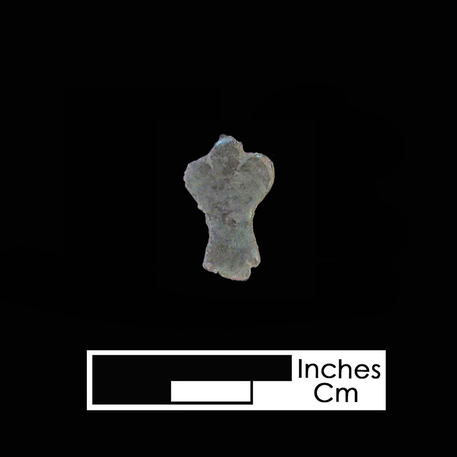 Image of copper alloy leather ornament.
