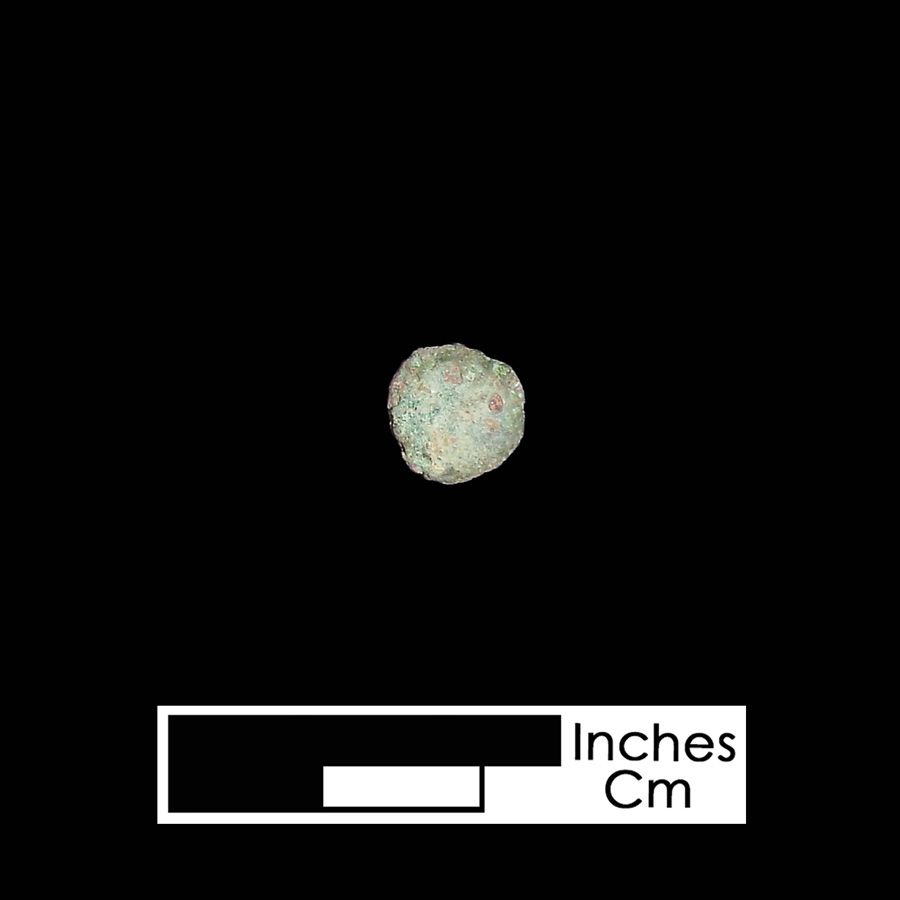 Image of copper alloy leather ornament.