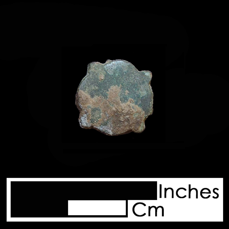 Image of copper alloy leather ornament, Quatrefoil.
