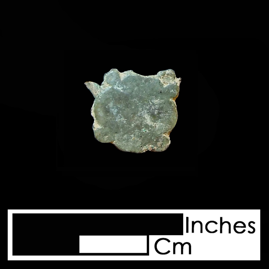 Image of copper alloy leather ornament, Quatrefoil.
