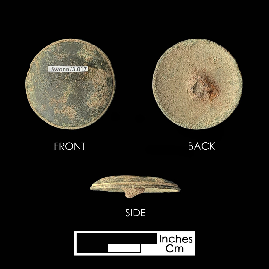 Image of copper alloy saddle part , Plain Dome.