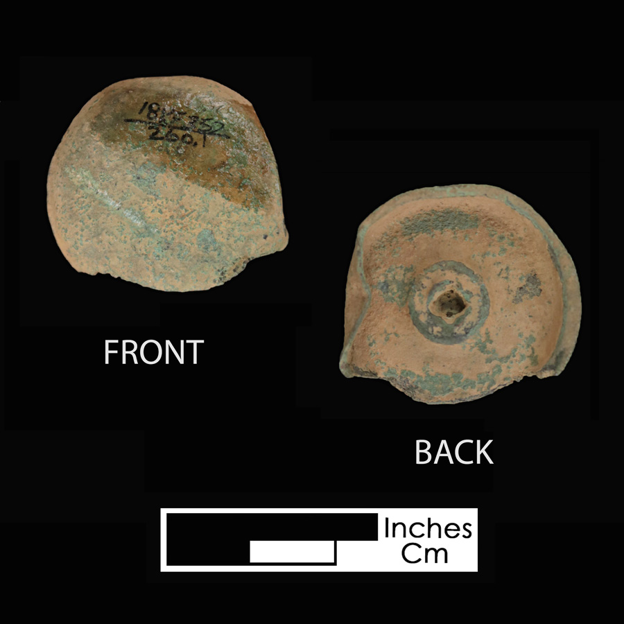 Image of copper alloy saddle part , Plain Flat Front.