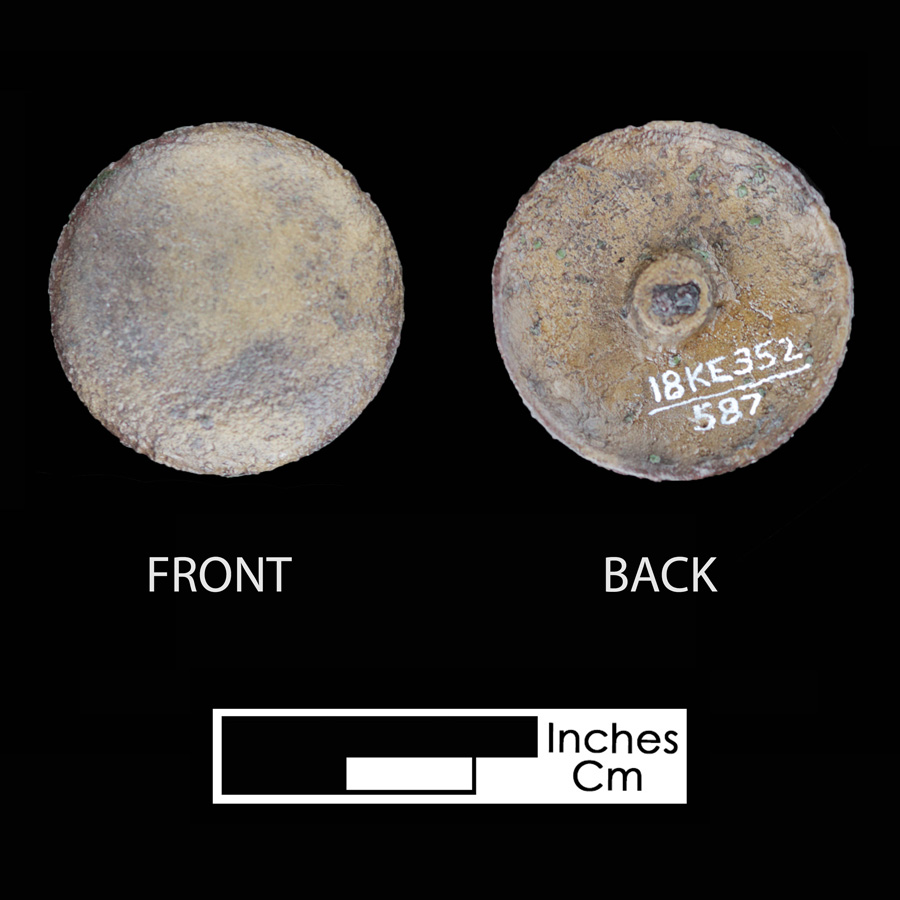 Image of copper alloy saddle part , Plain Dome.