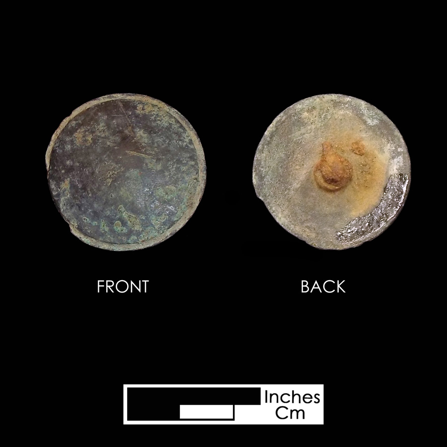 Image of copper alloy saddle part , Plain Dome.