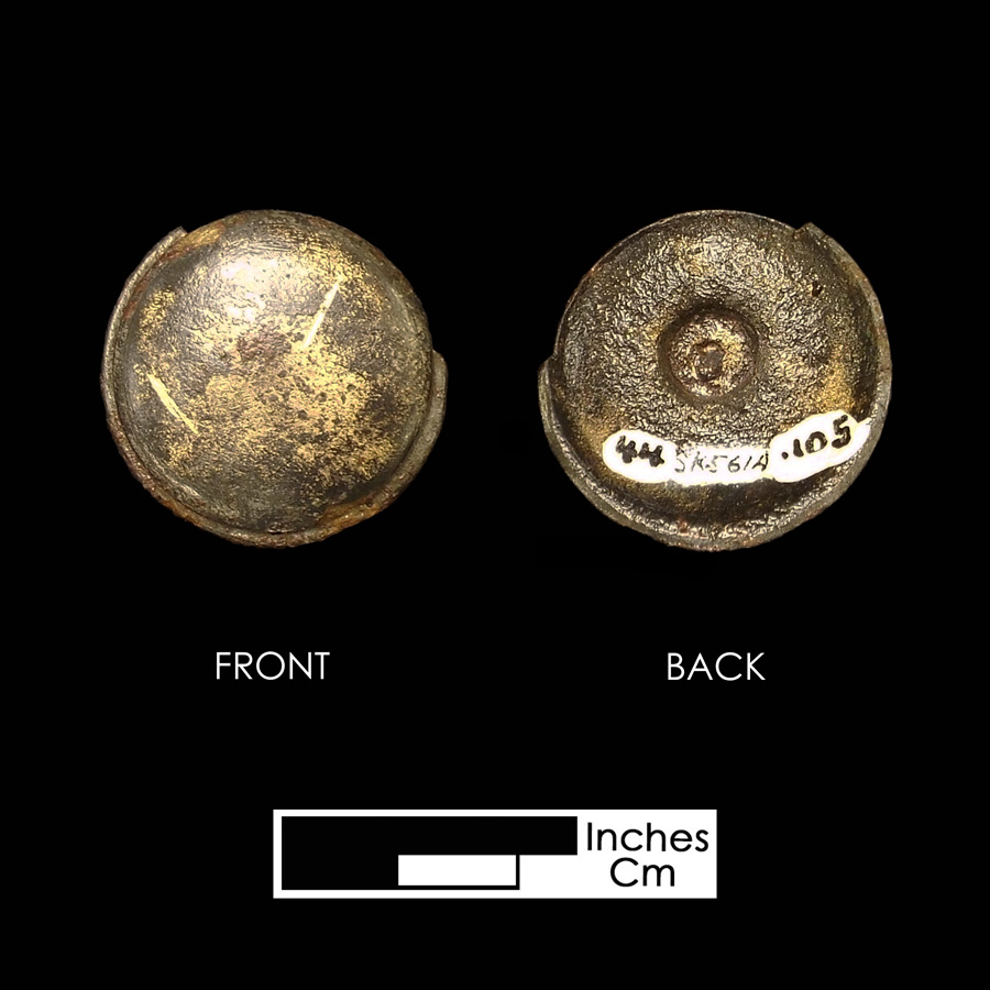 Image of copper alloy saddle part , Plain Dome.
