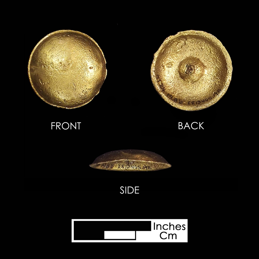 Image of copper alloy saddle part , Plain Dome.