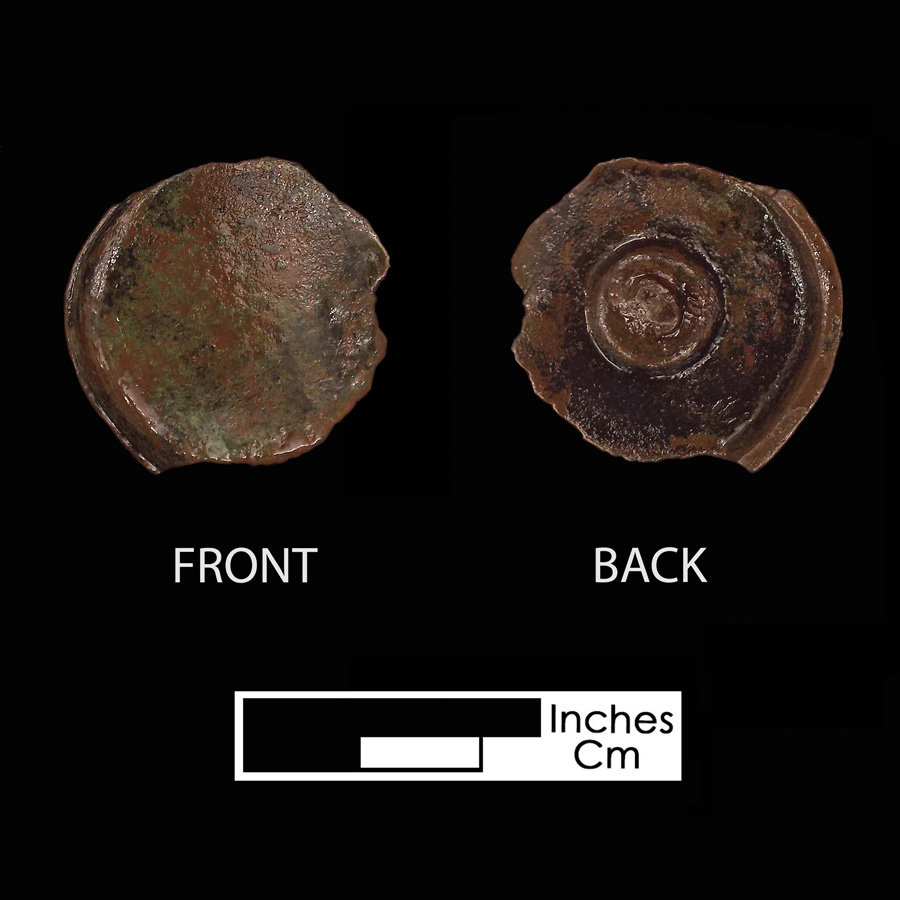 Image of copper alloy saddle part , Plain Flat Front.