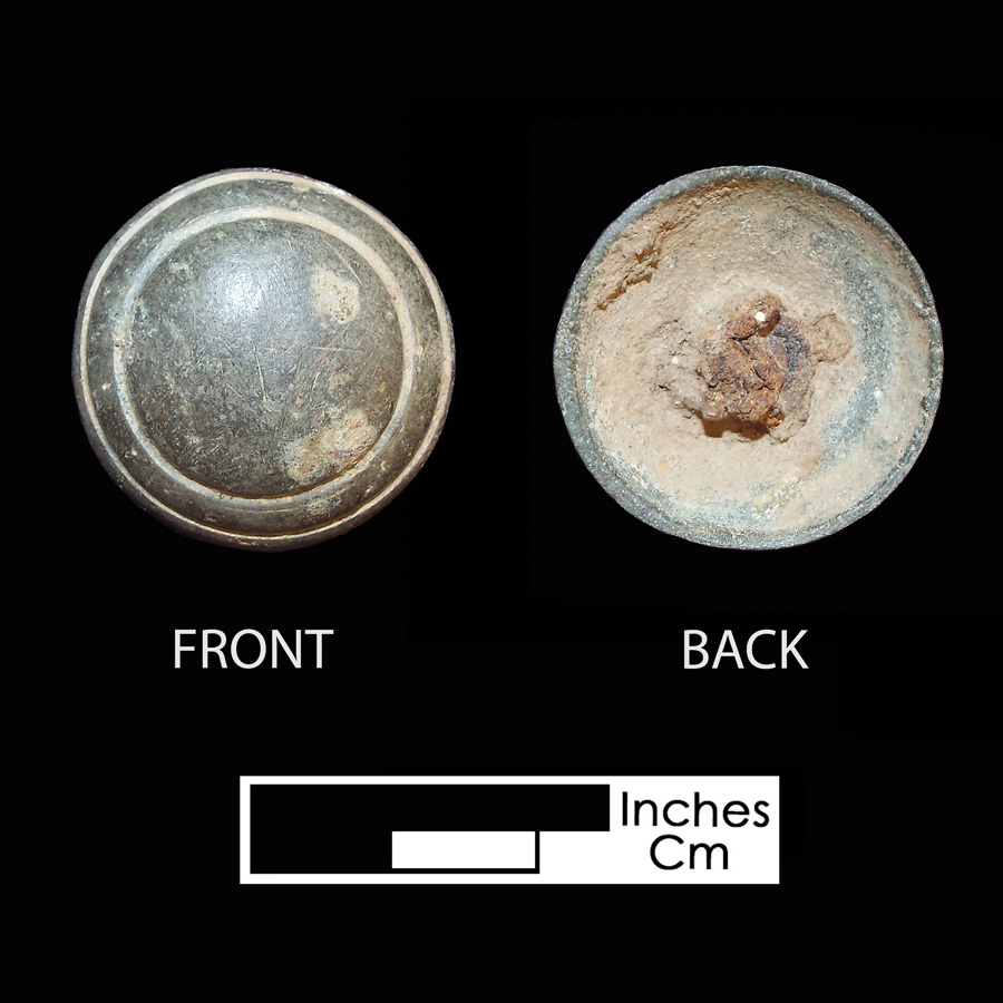 Image of copper alloy saddle part , Dome with Concentric Circle.