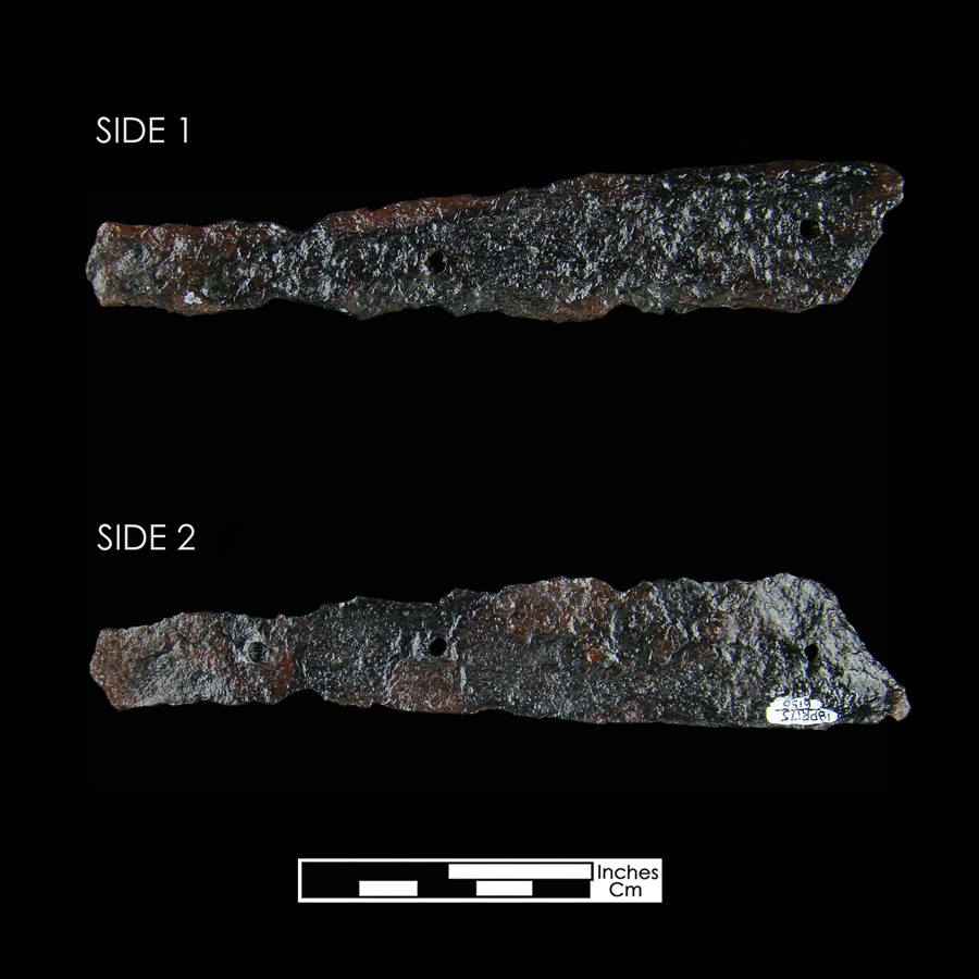 Image of iron saddle plate.