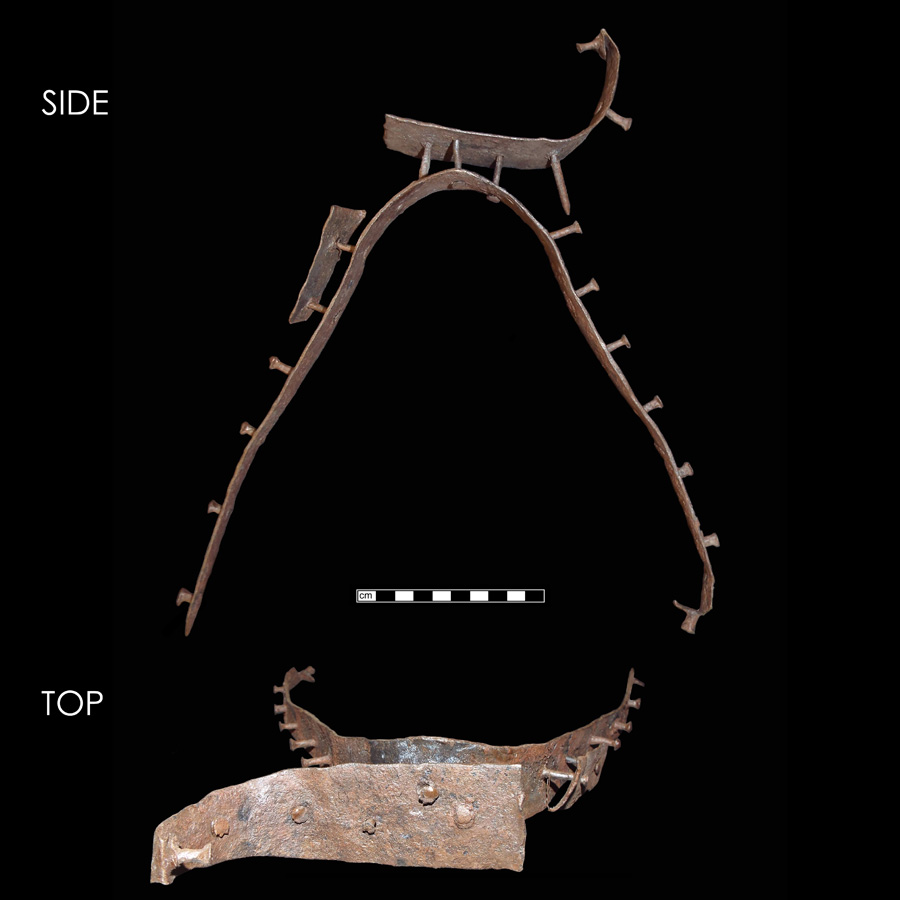 Image of iron saddle plate, Side Saddle Plate.