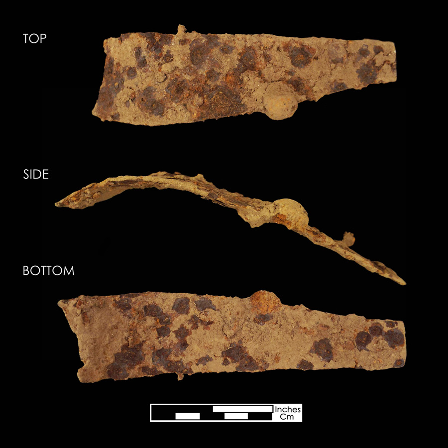 Image of iron saddle plate.