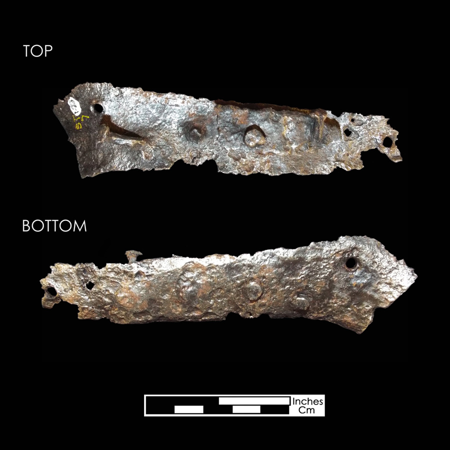Image of iron saddle plate.