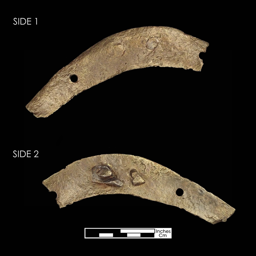 Image of iron saddle plate.