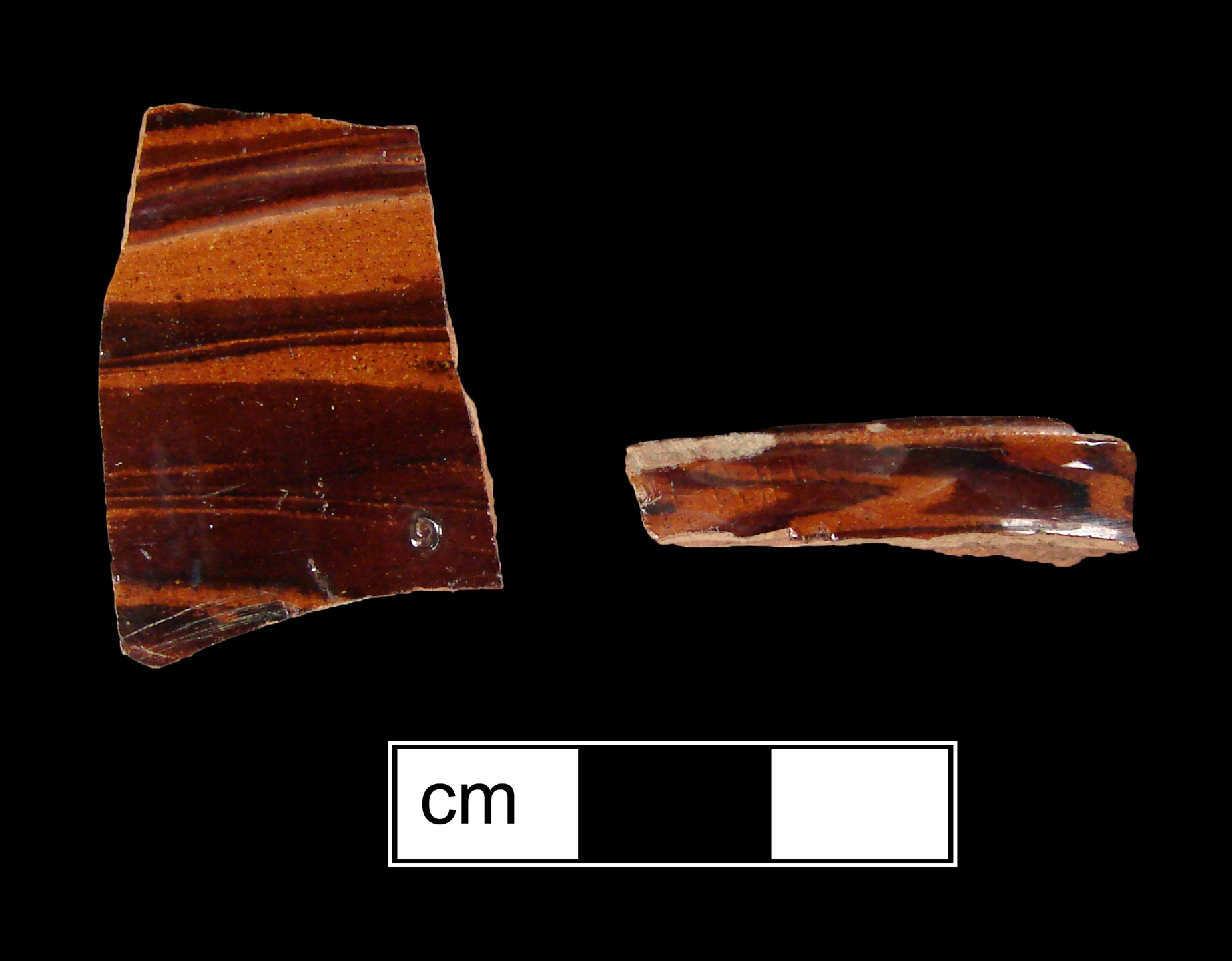 Image of agateware fragment.