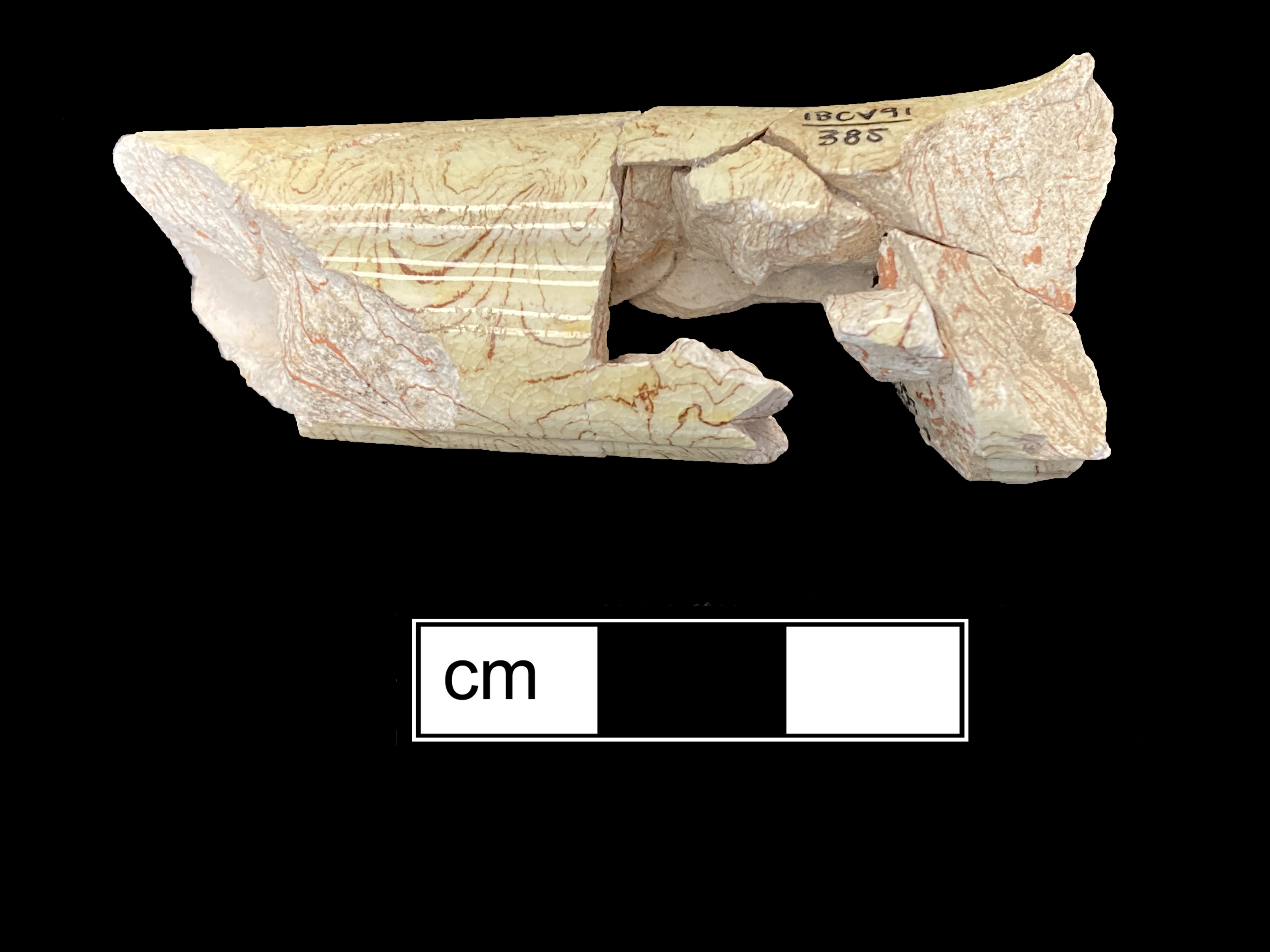 Image of agateware fragment.