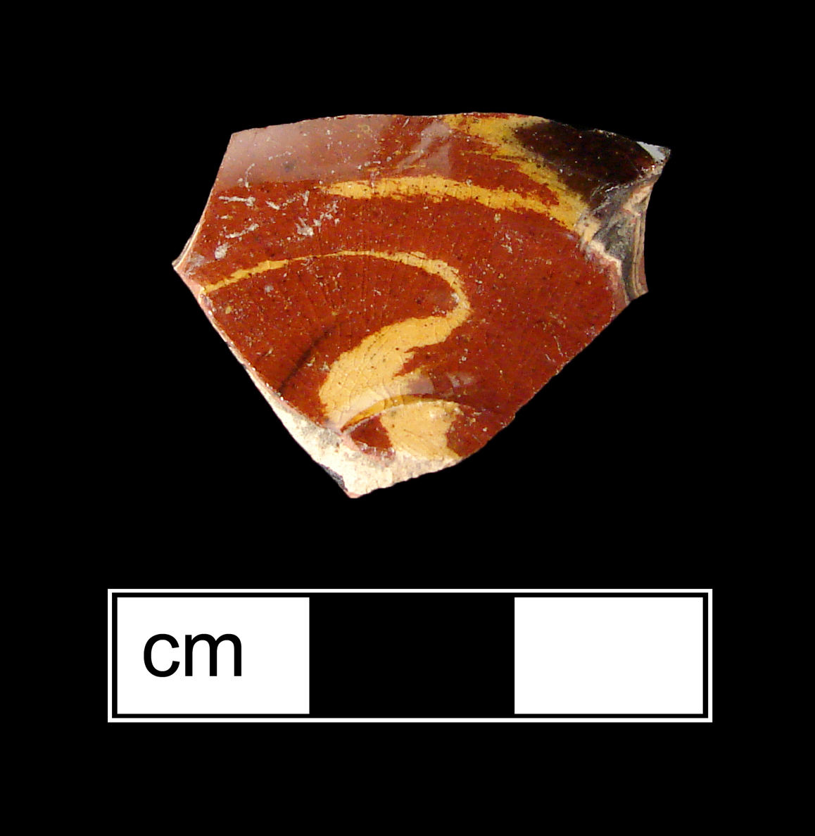 Image of agateware fragment.