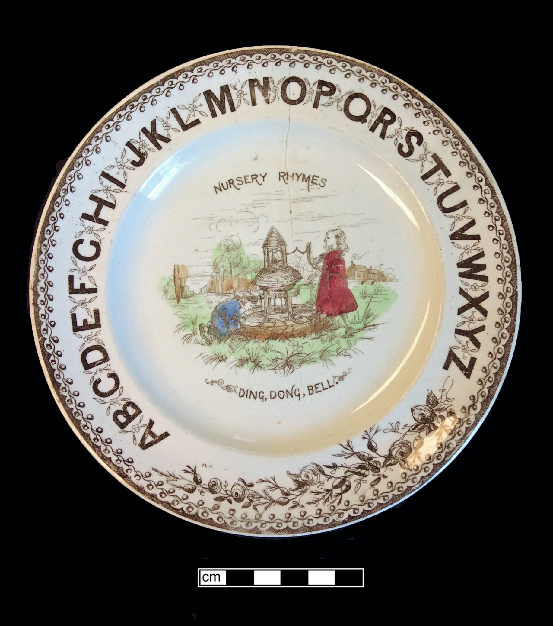 Image of alphabet ware fragment.