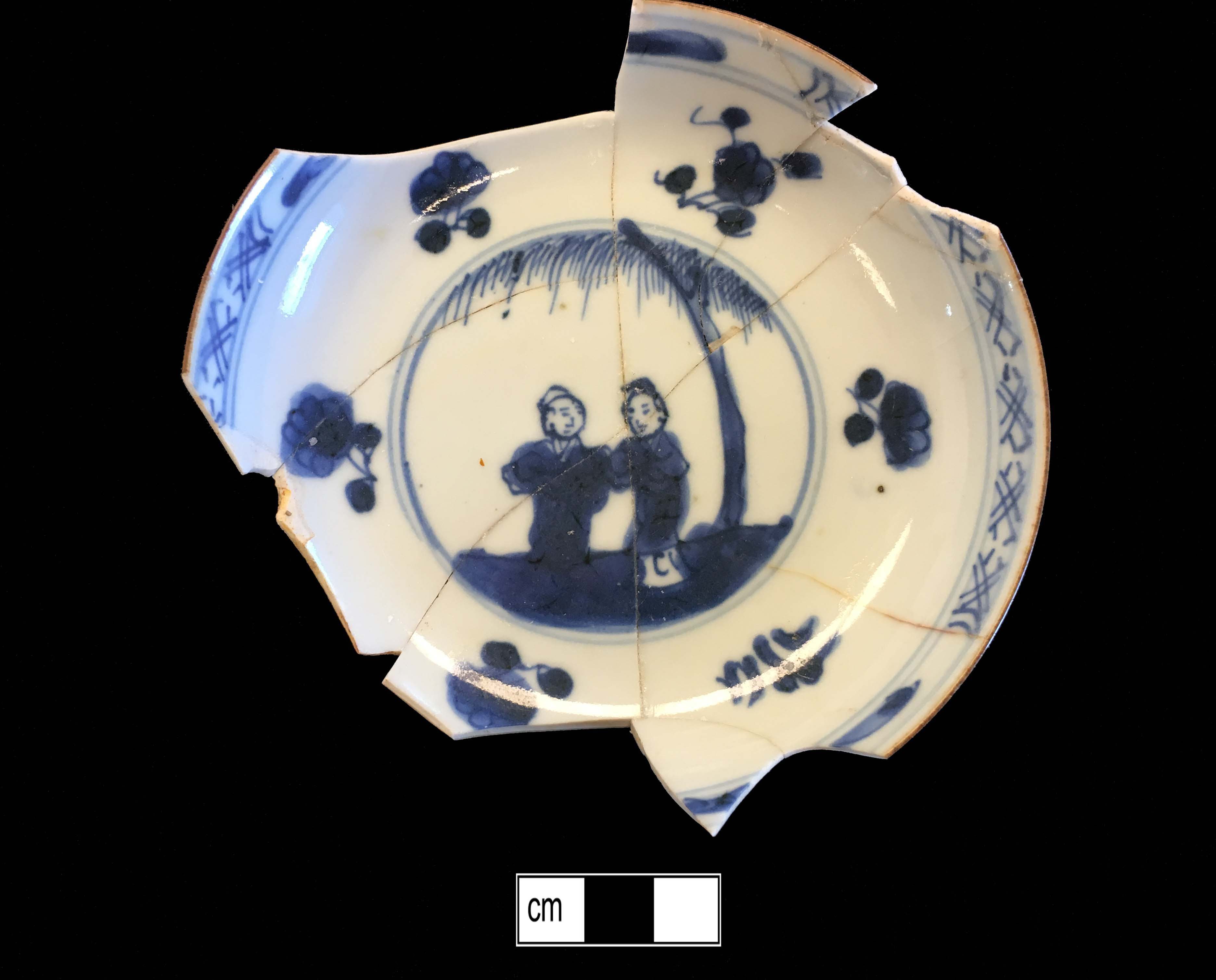 Image of Chinese hard-paste porcelain fragment.