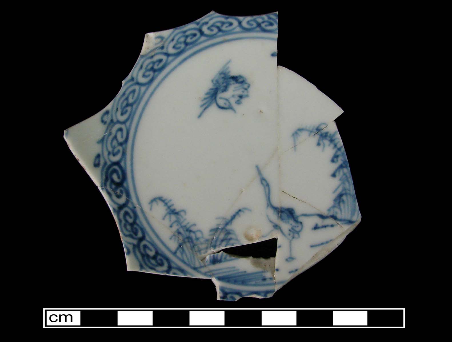 Image of Chinese hard-paste porcelain fragment.