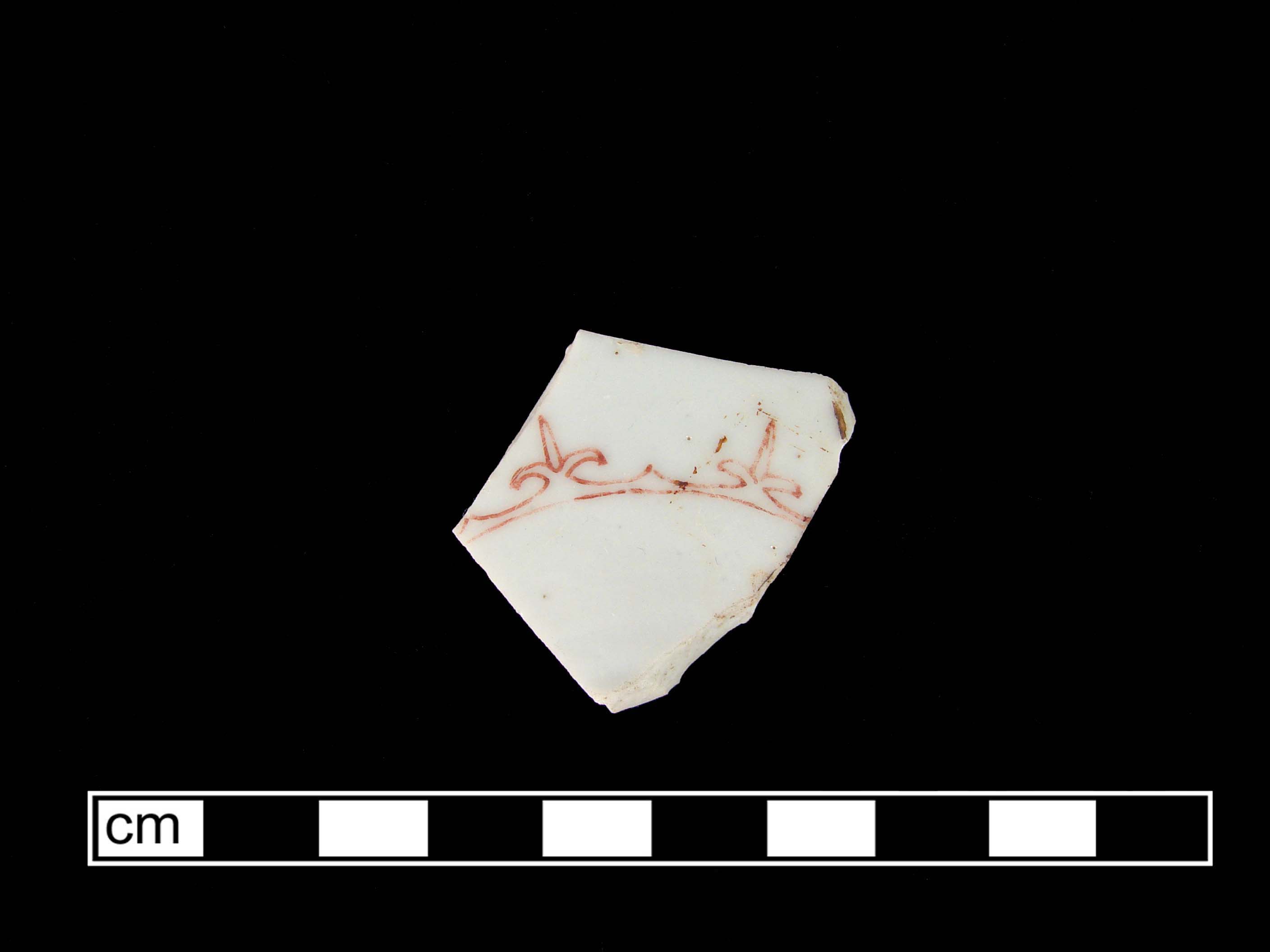 Image of Chinese hard-paste porcelain fragment.
