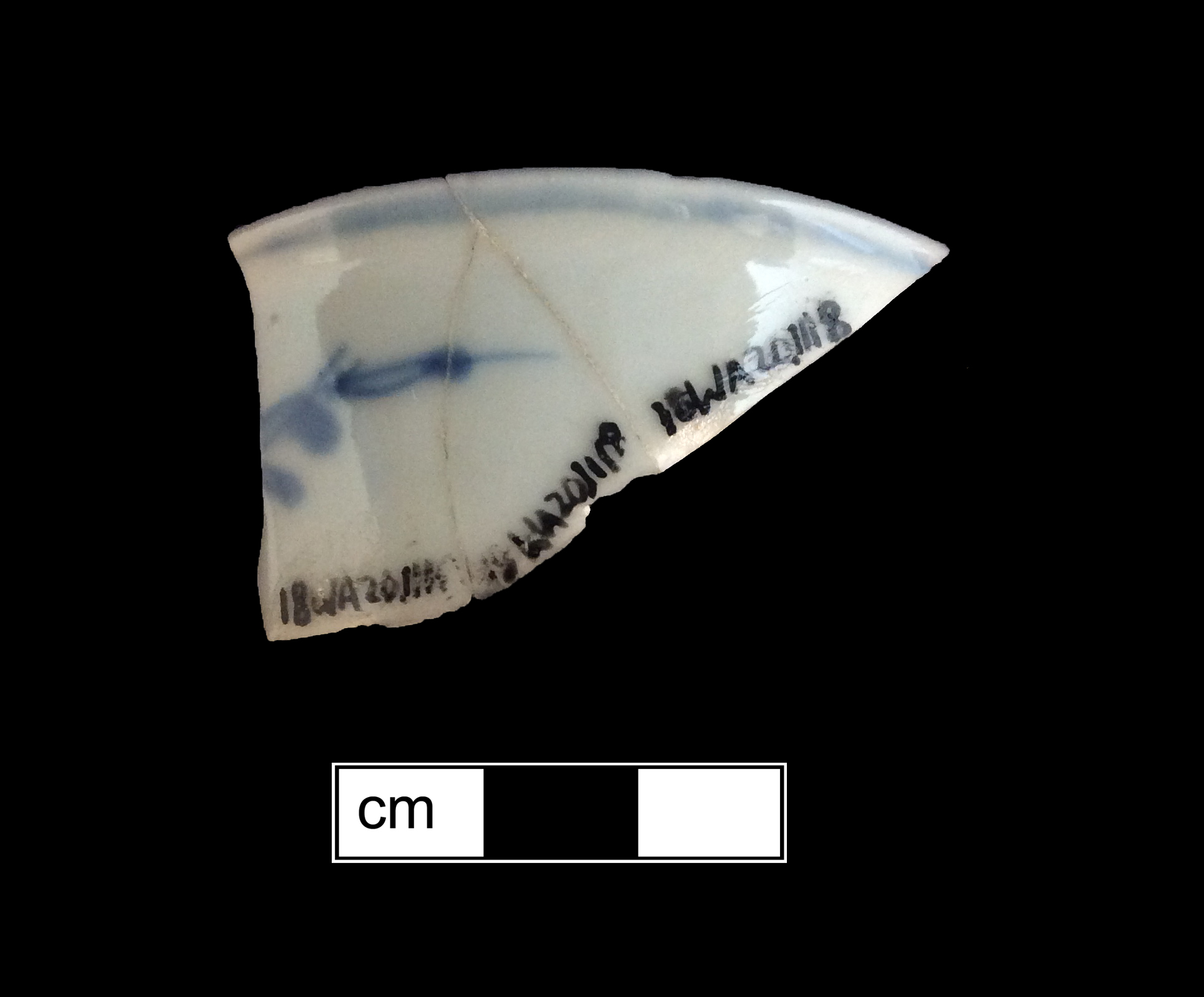 Image of Chinese hard-paste porcelain fragment.