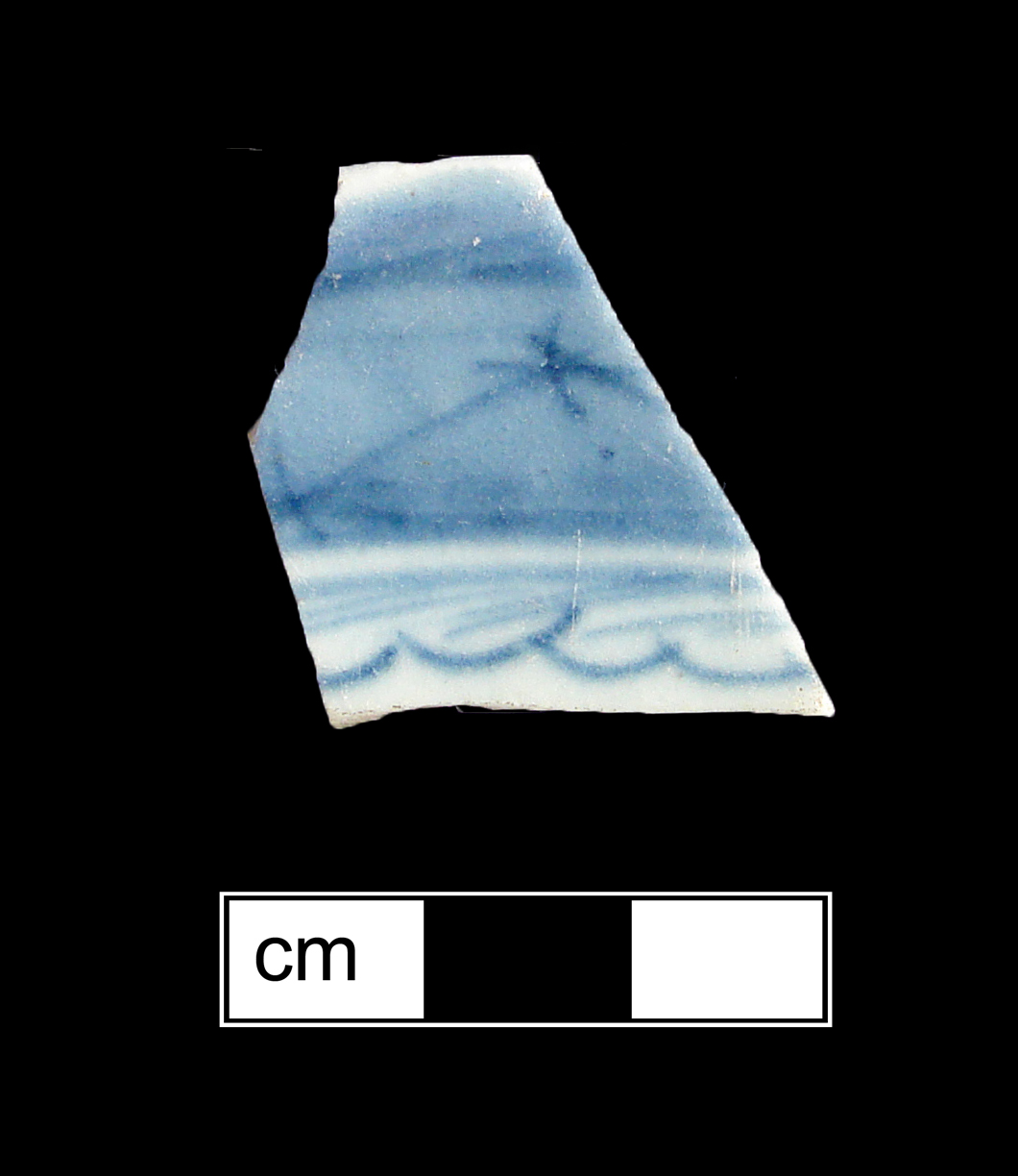 Image of Chinese hard-paste porcelain fragment.