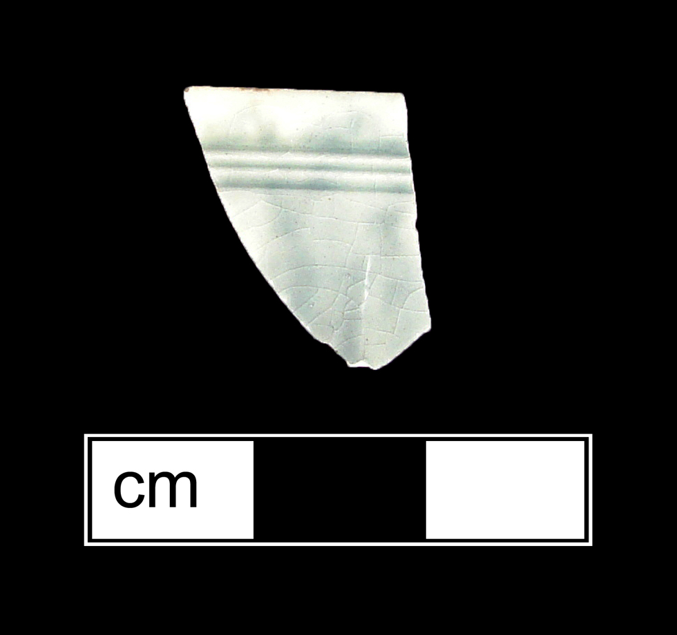 Image of clouded or tortoiseshell glazed fragment.