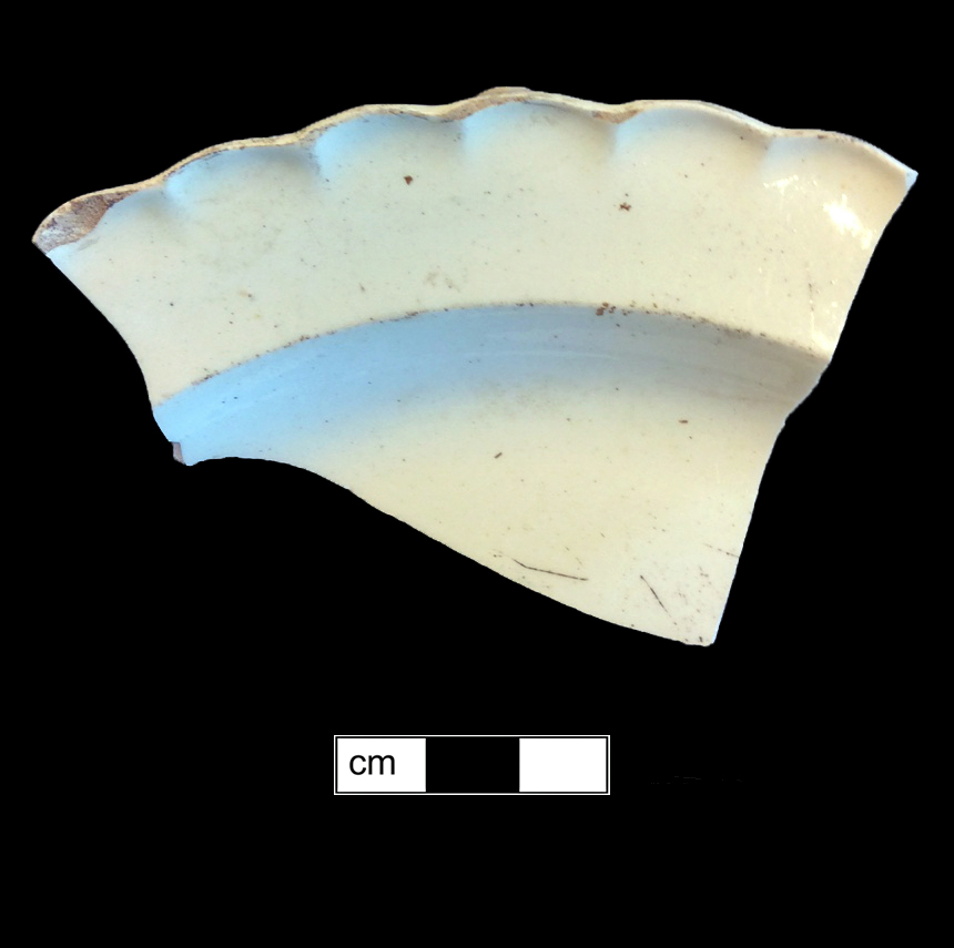 Image of creamware fragment.