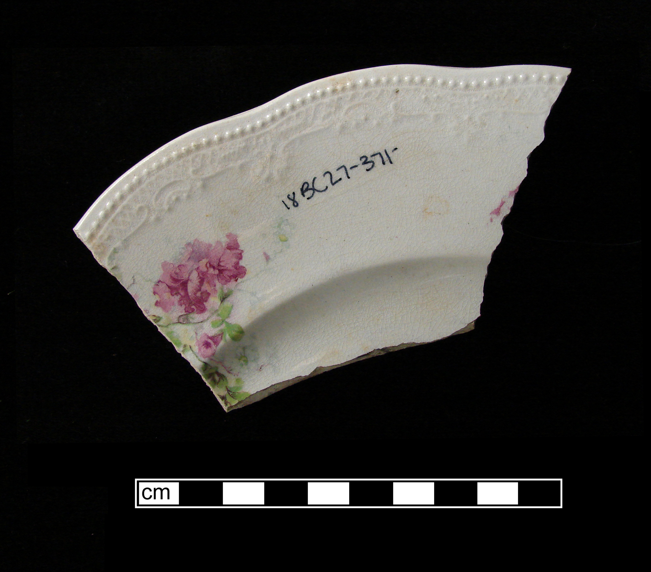 Image of decal decorated fragment.