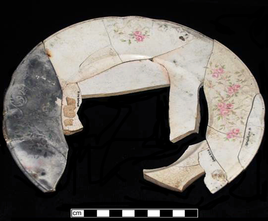Image of decal decorated fragment.