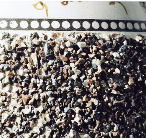 Image of dipped earthenware fragment.
