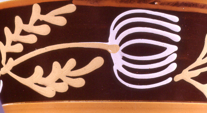 Image of dipped earthenware fragment.