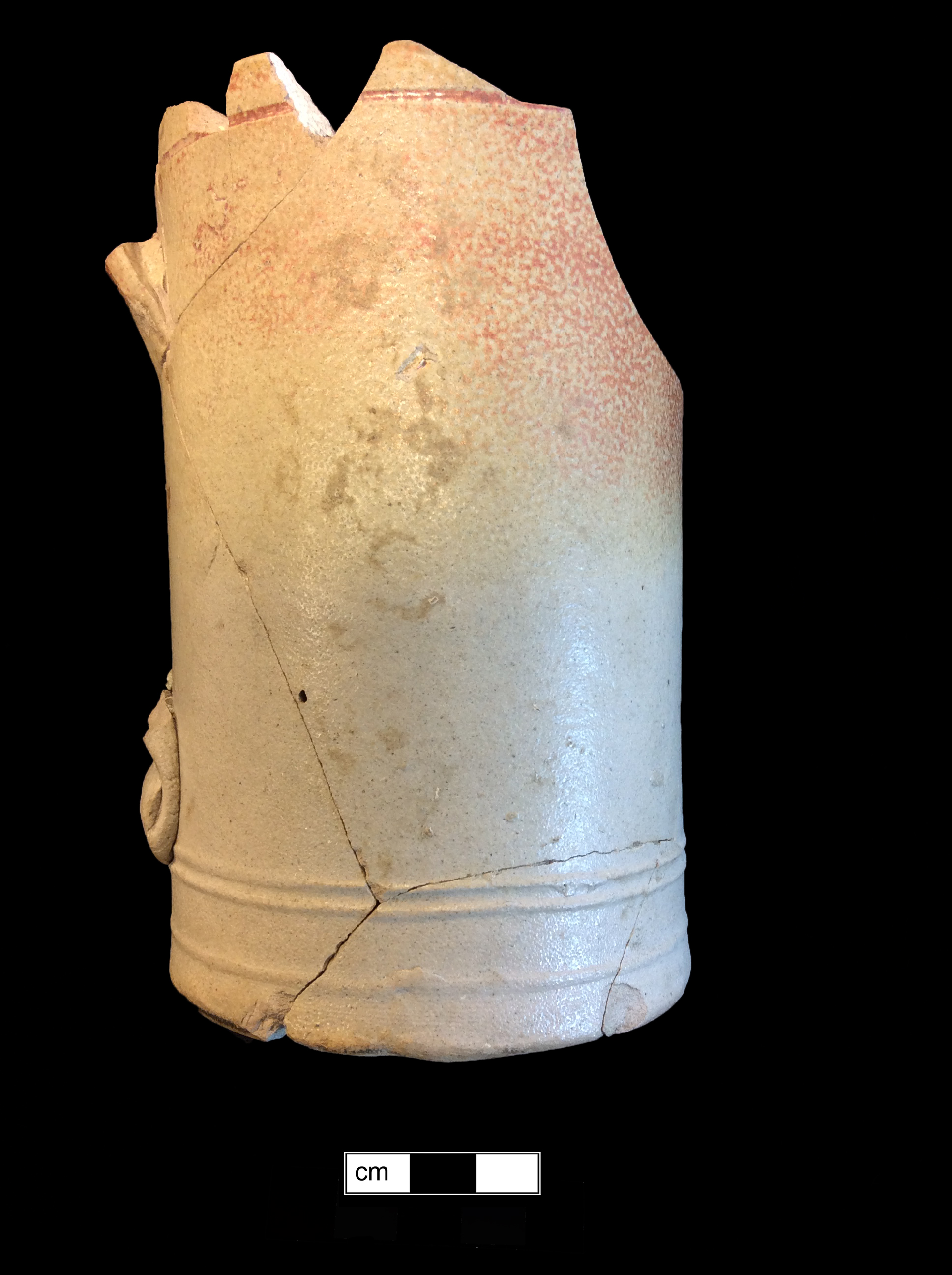 Image of English brown stoneware fragment.