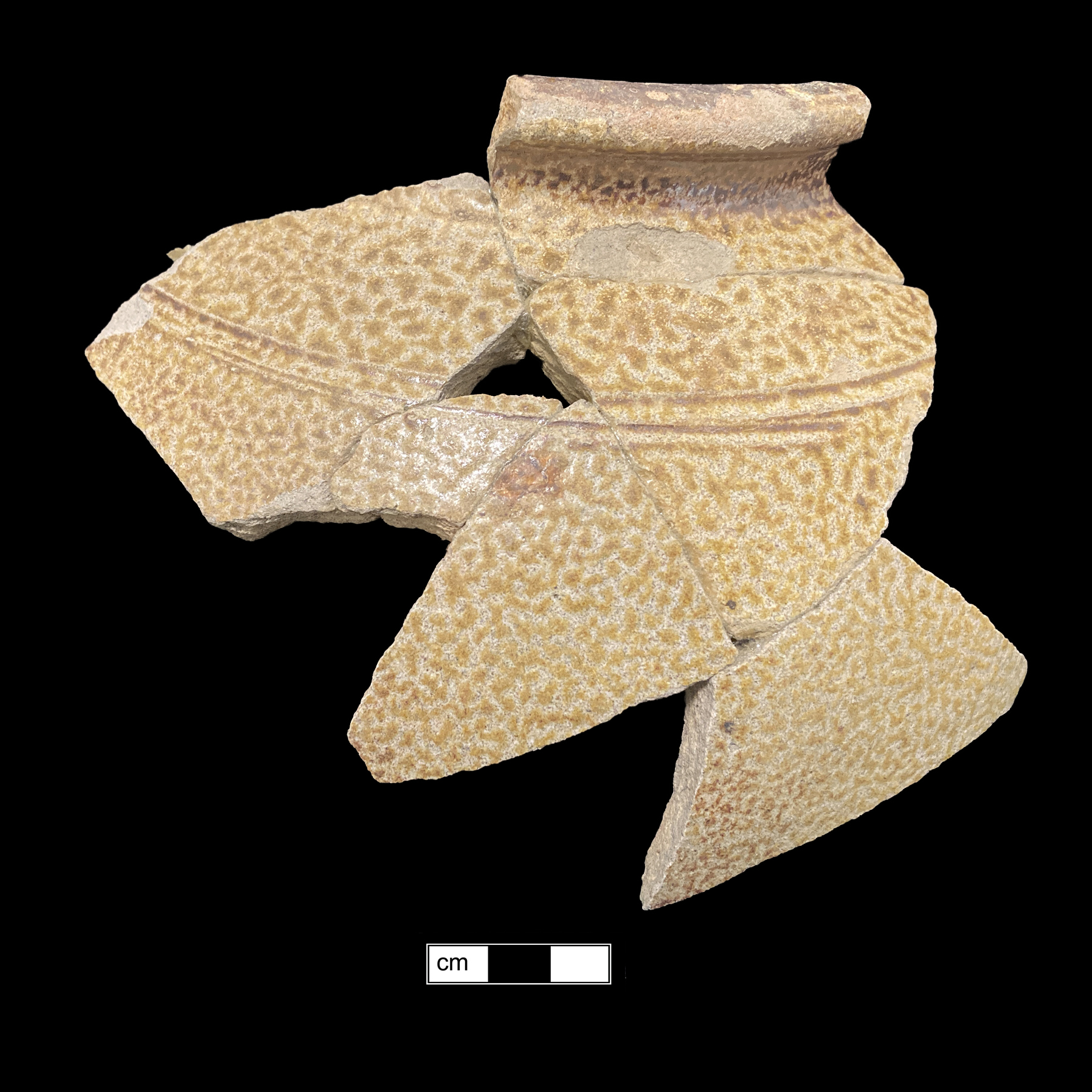 Image of English brown stoneware fragment.