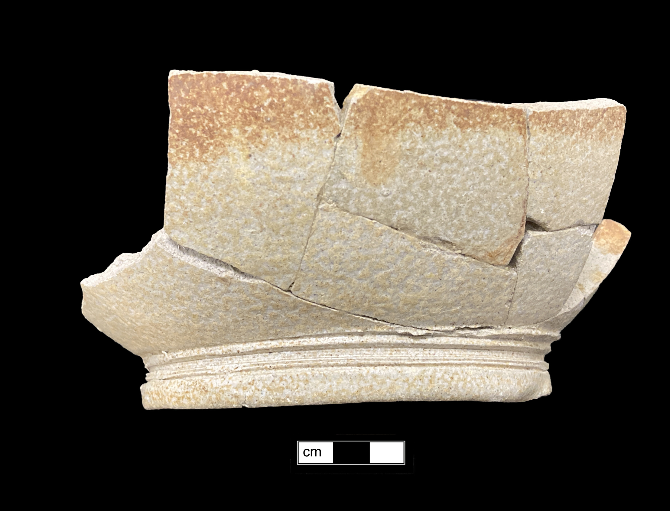 Image of English brown stoneware fragment.