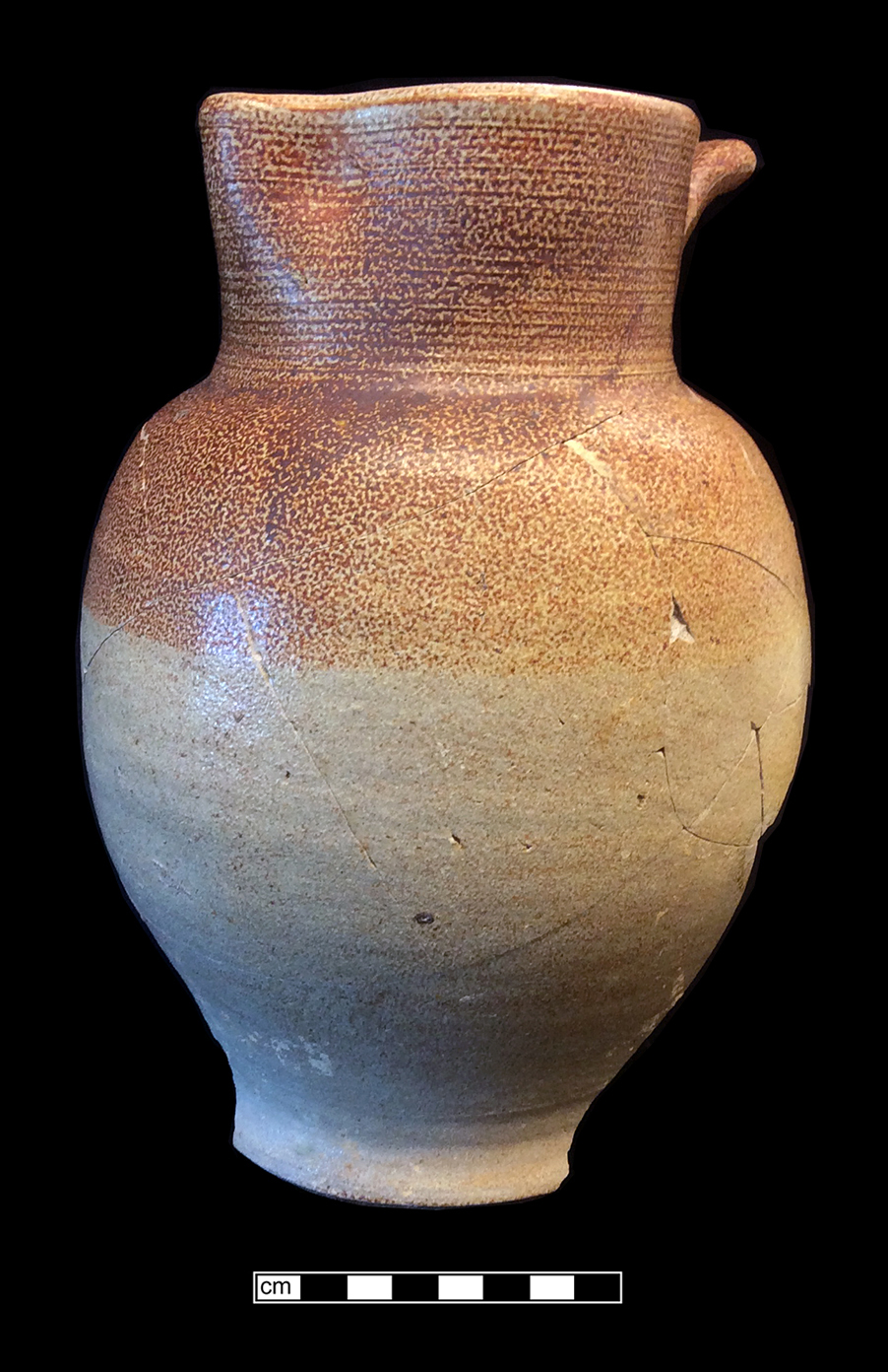 Image of English brown stoneware fragment.