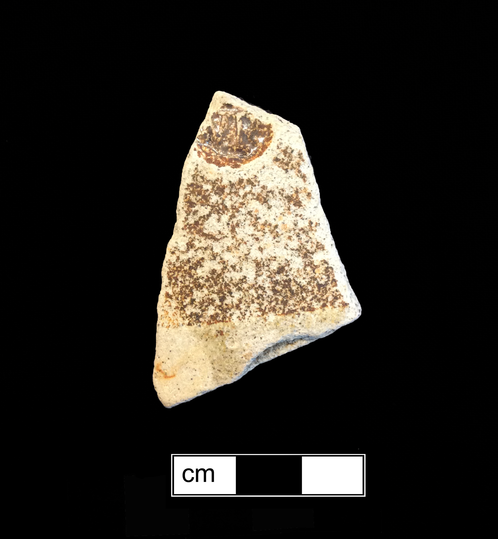 Image of English brown stoneware fragment.