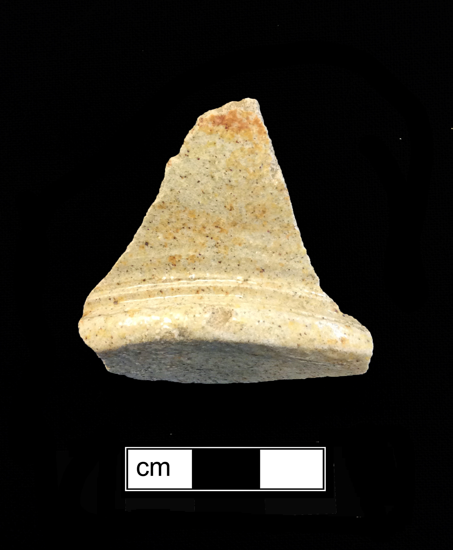 Image of English brown stoneware fragment.