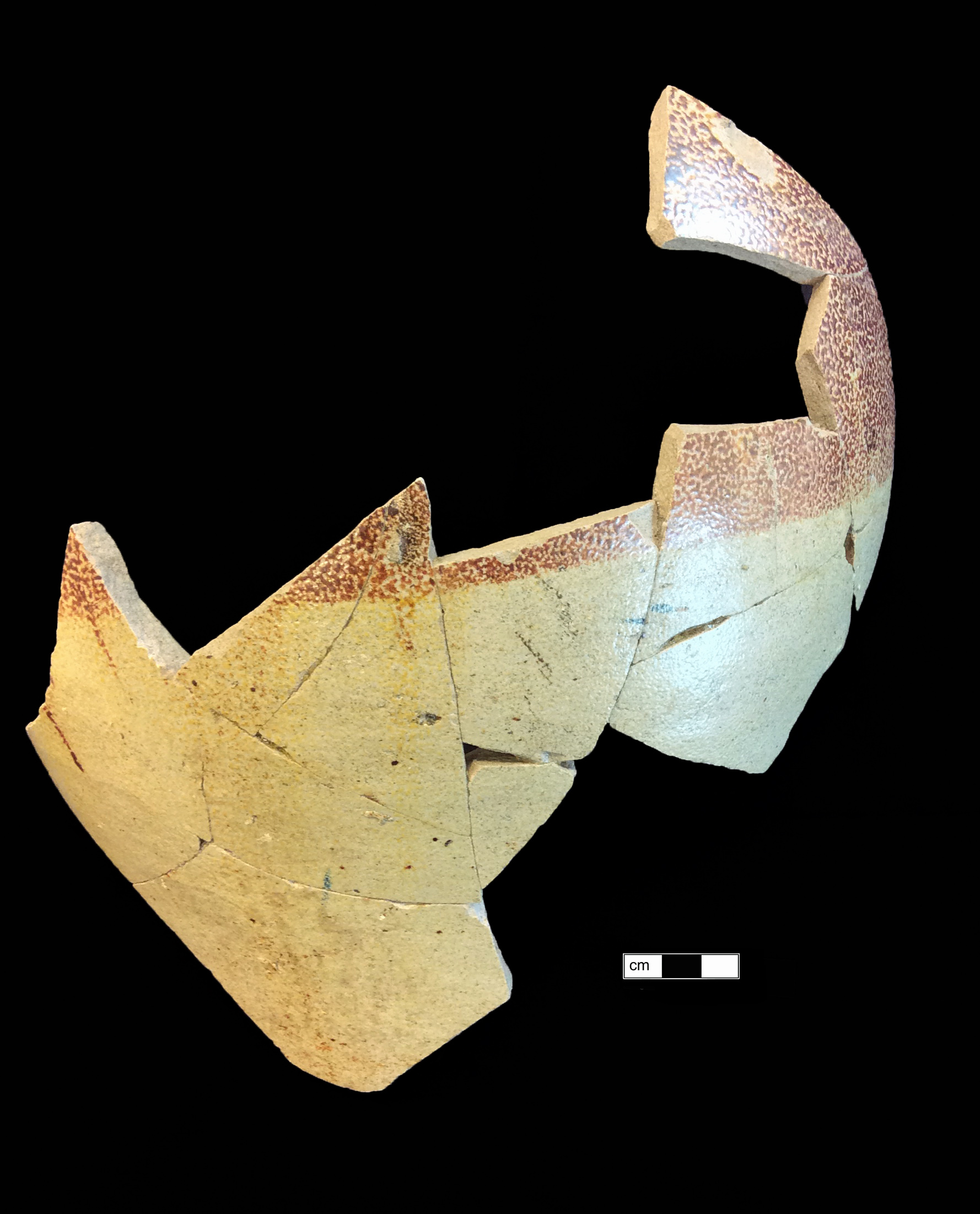 Image of English brown stoneware fragment.