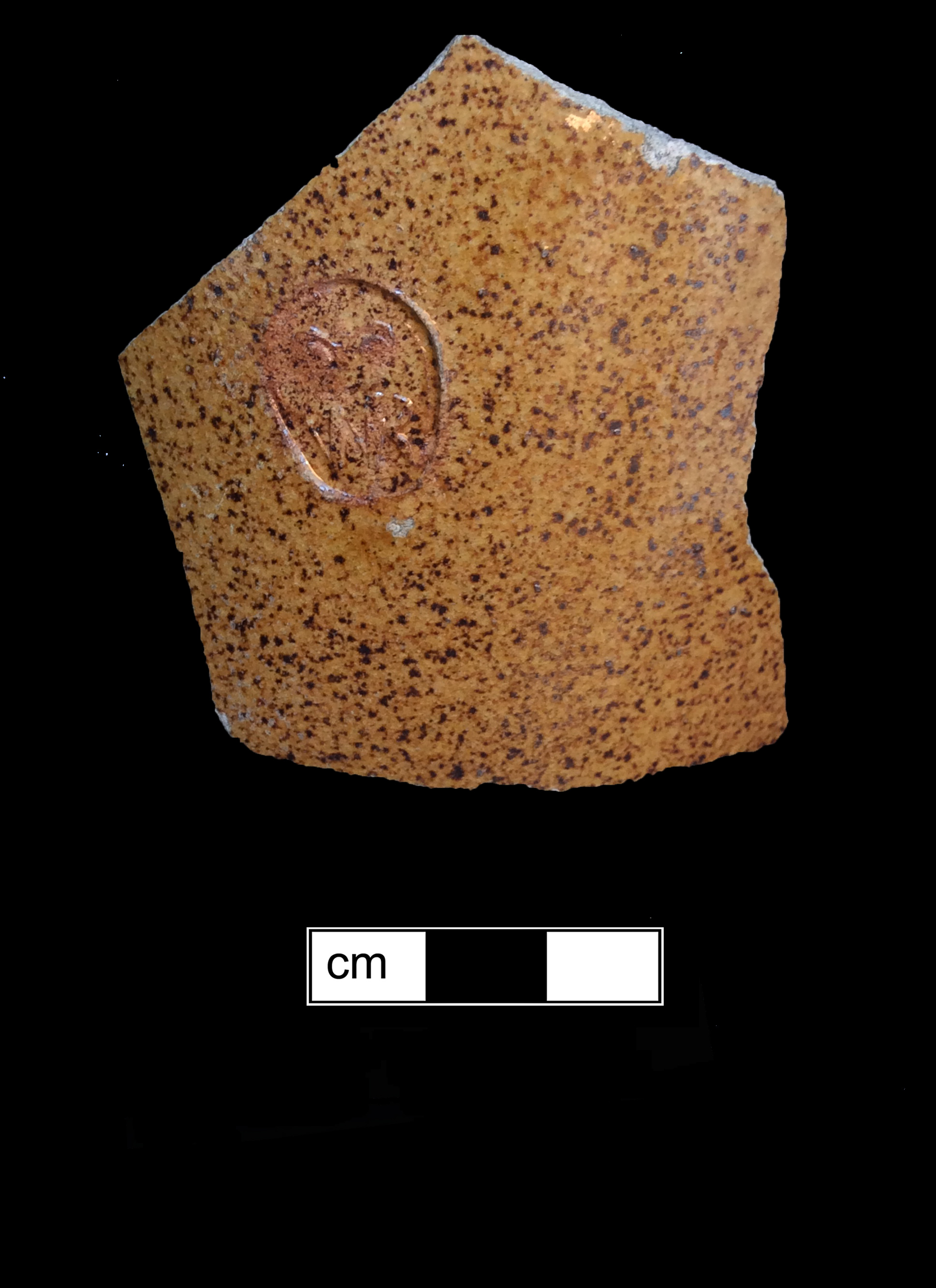 Image of English brown stoneware fragment.