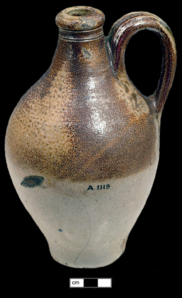 Image of English brown stoneware fragment.