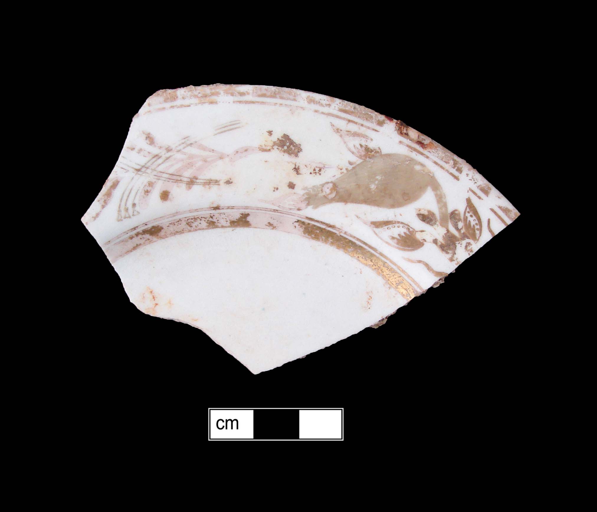 Image of European hard-paste porcelain fragment.