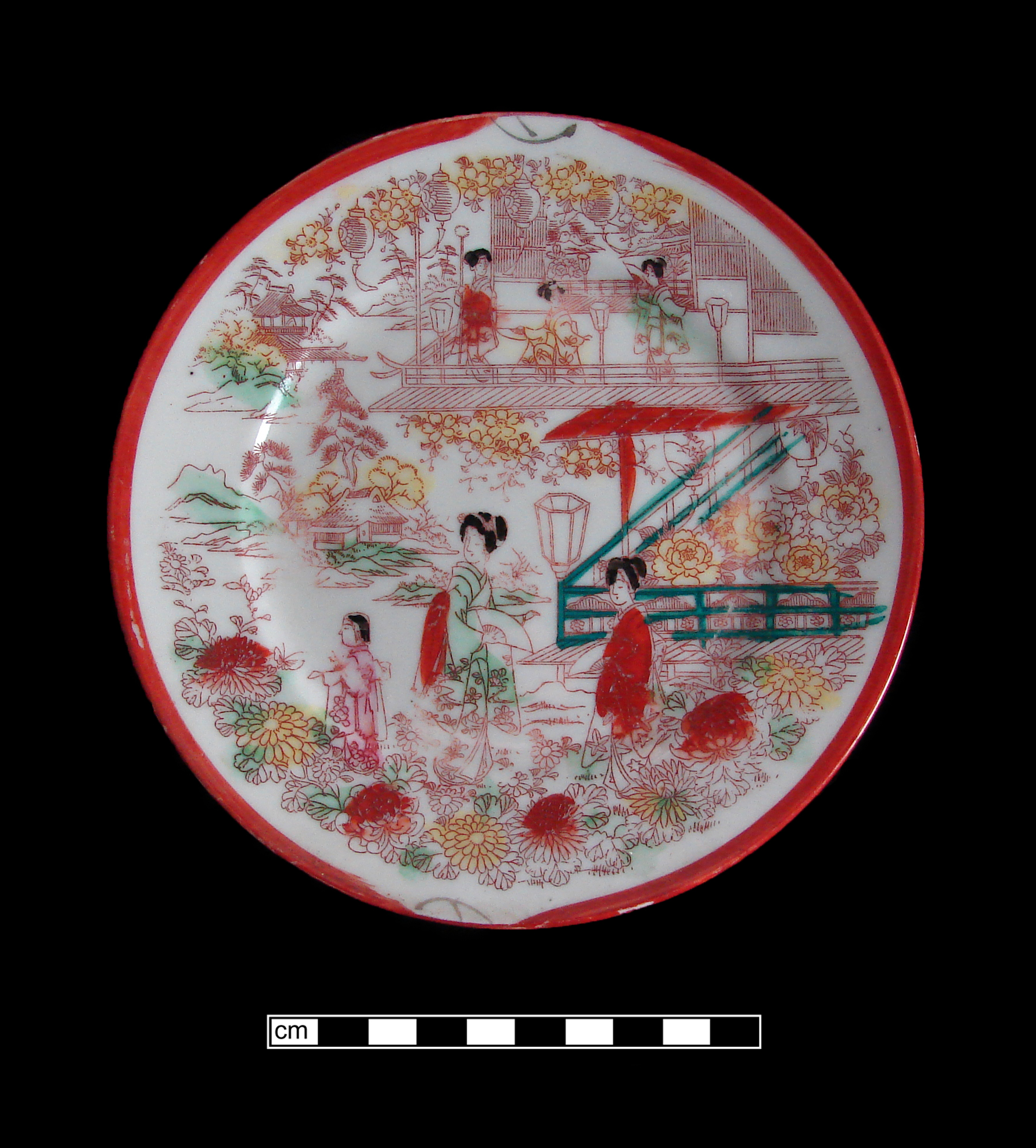 Image of Japanese hard-paste porcelain fragment.