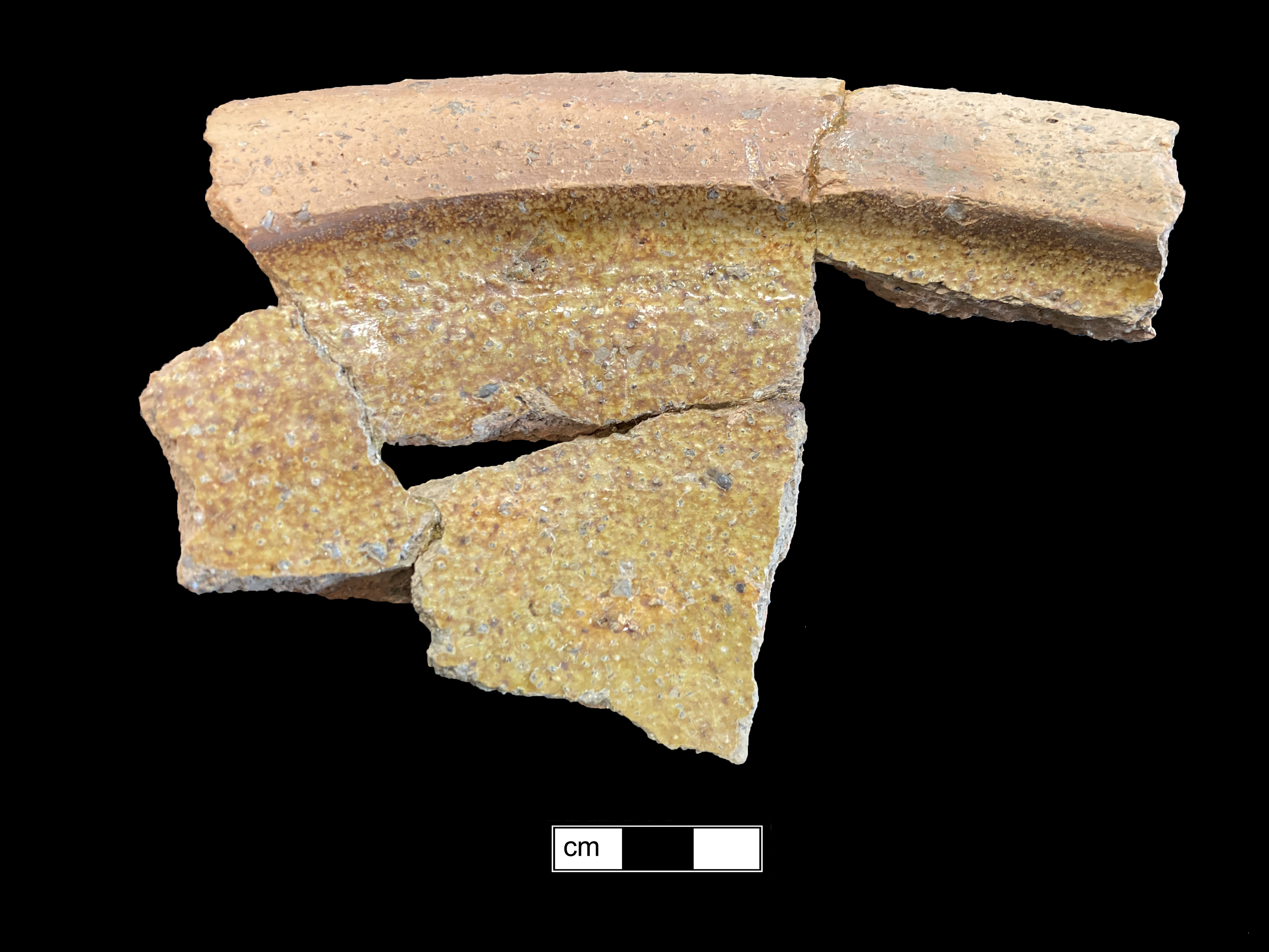Image of North Devon gravel tempered earthenware fragment.