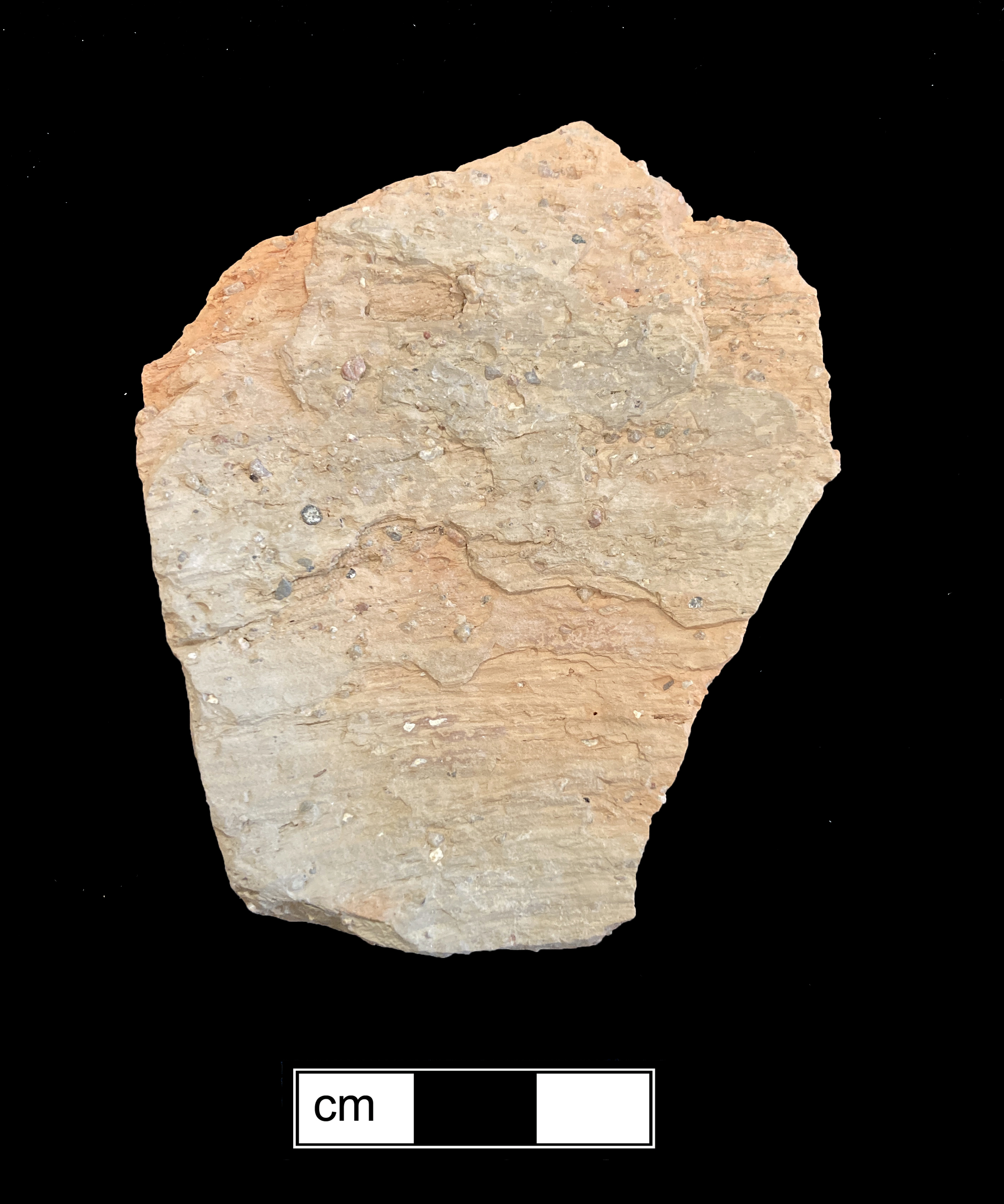 Image of North Devon gravel tempered earthenware fragment.