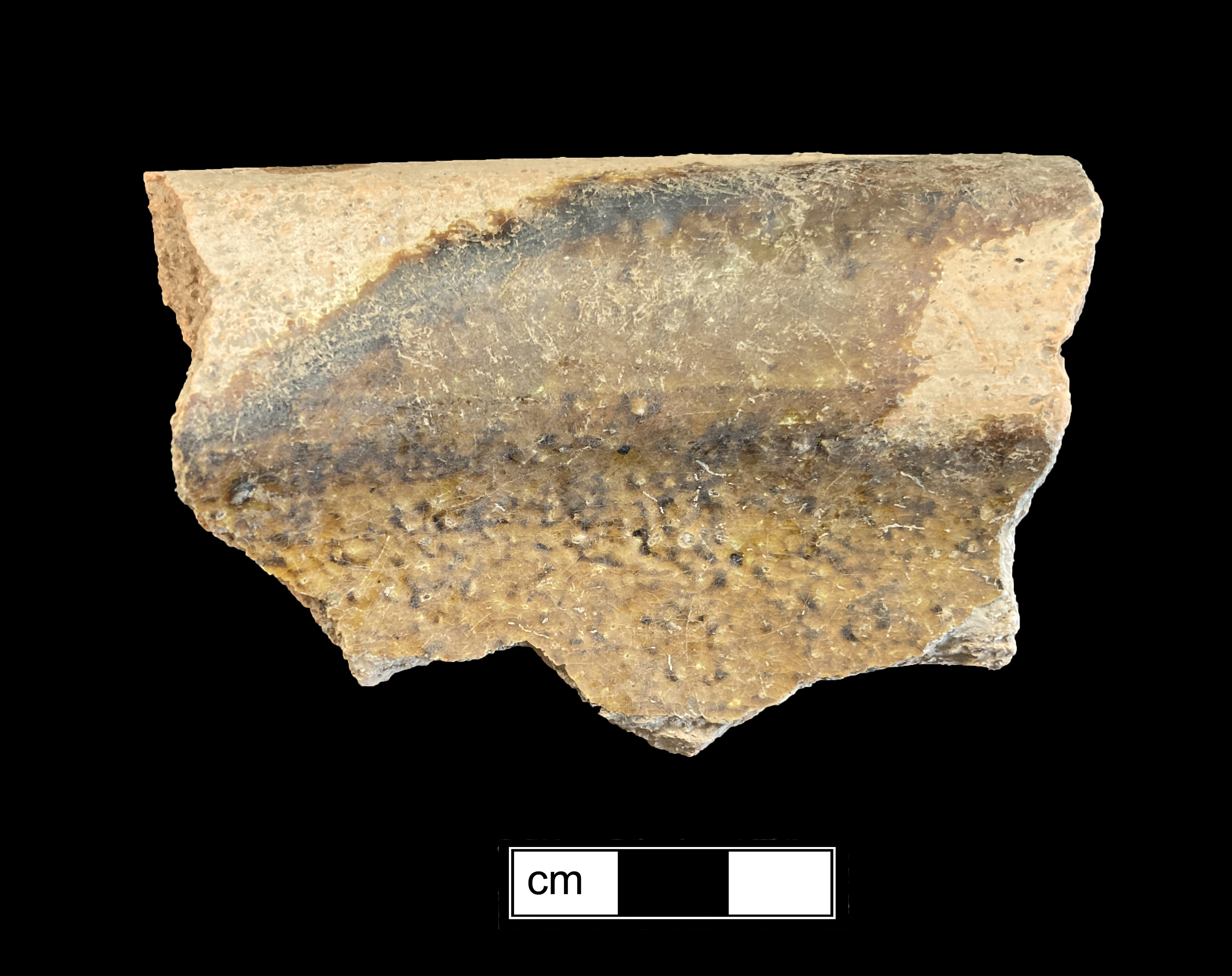 Image of North Devon gravel tempered earthenware fragment.