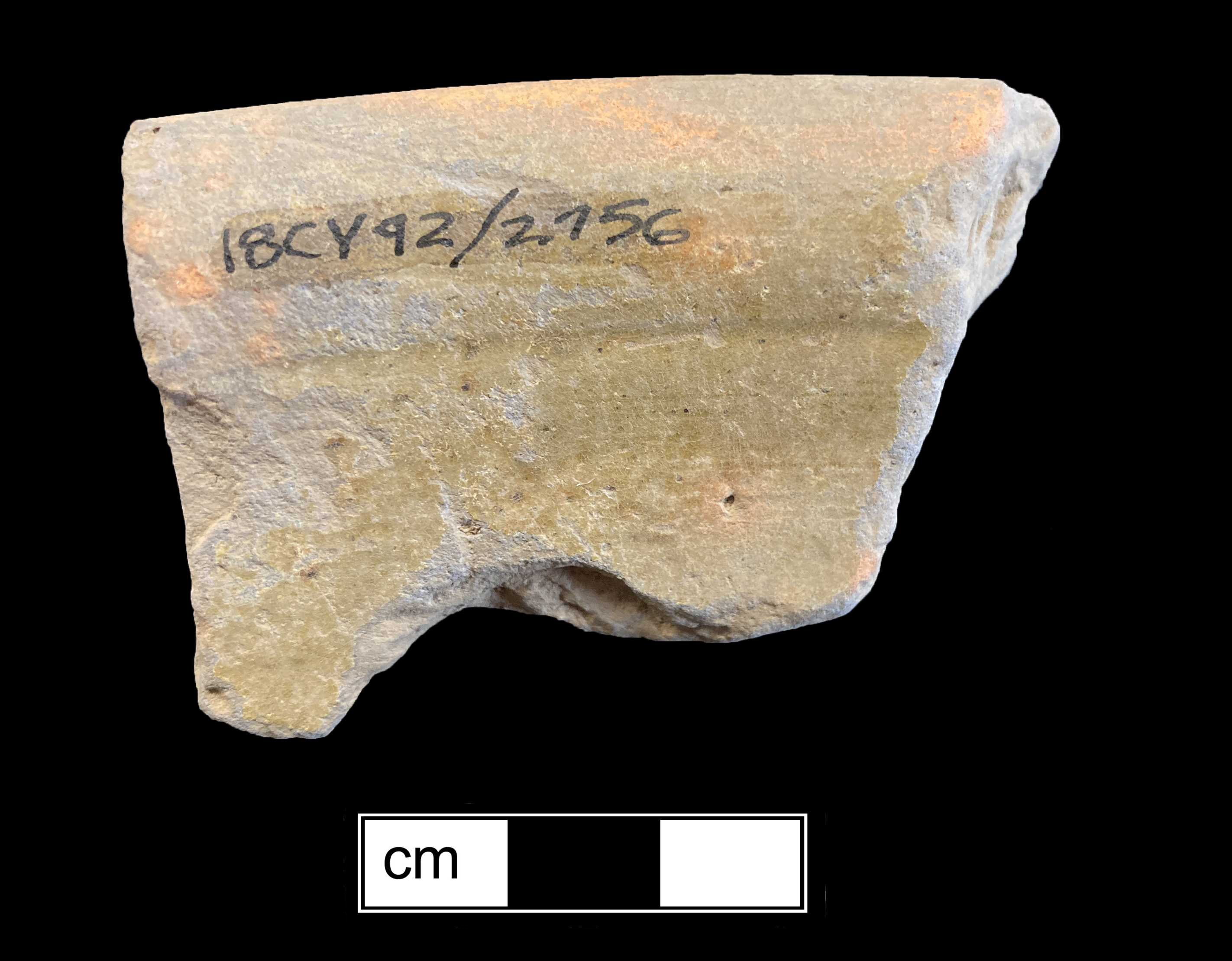 Image of North Devon gravel free earthenware fragment.