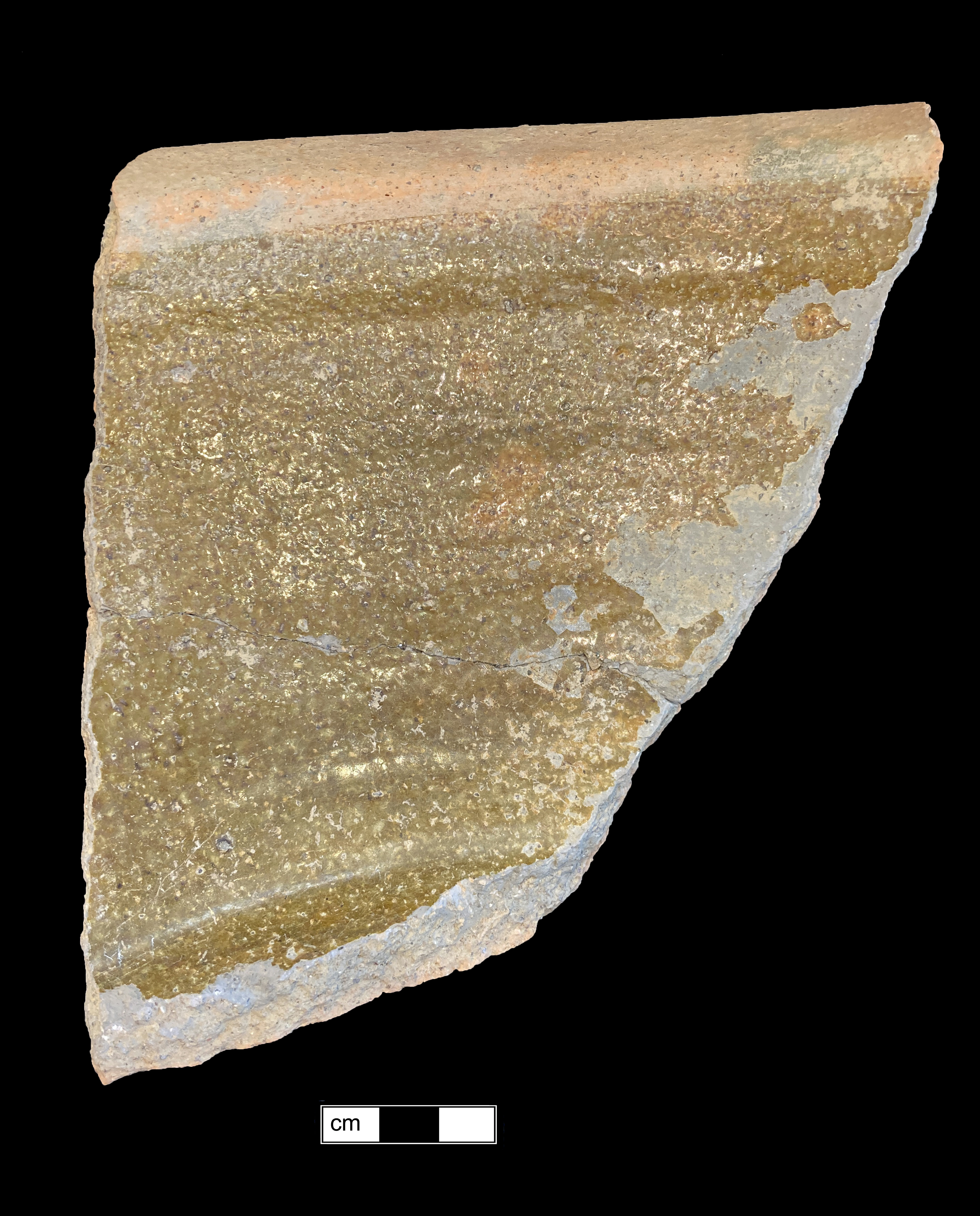 Image of North Devon gravel tempered earthenware fragment.