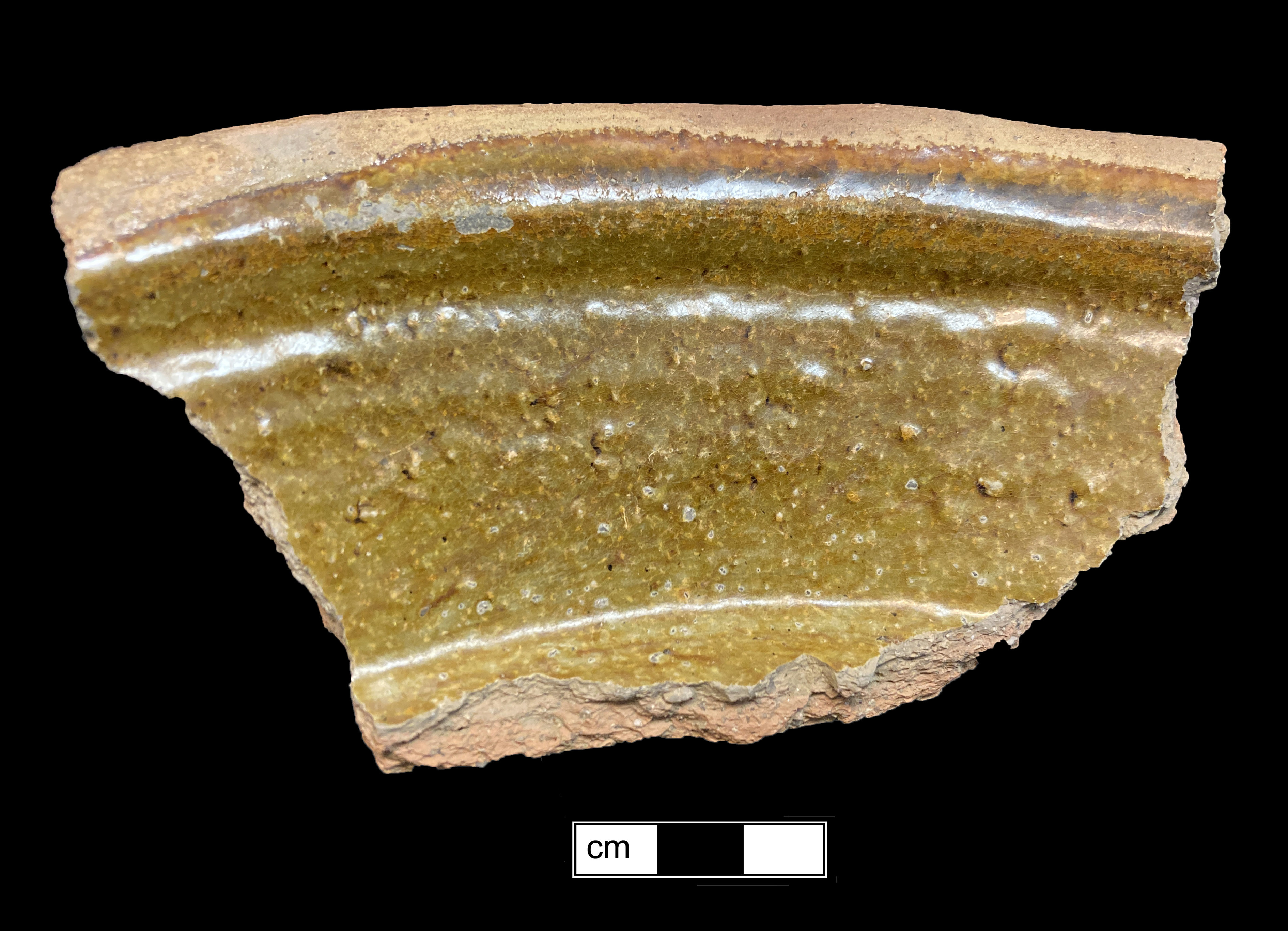 Image of North Devon gravel tempered earthenware fragment.