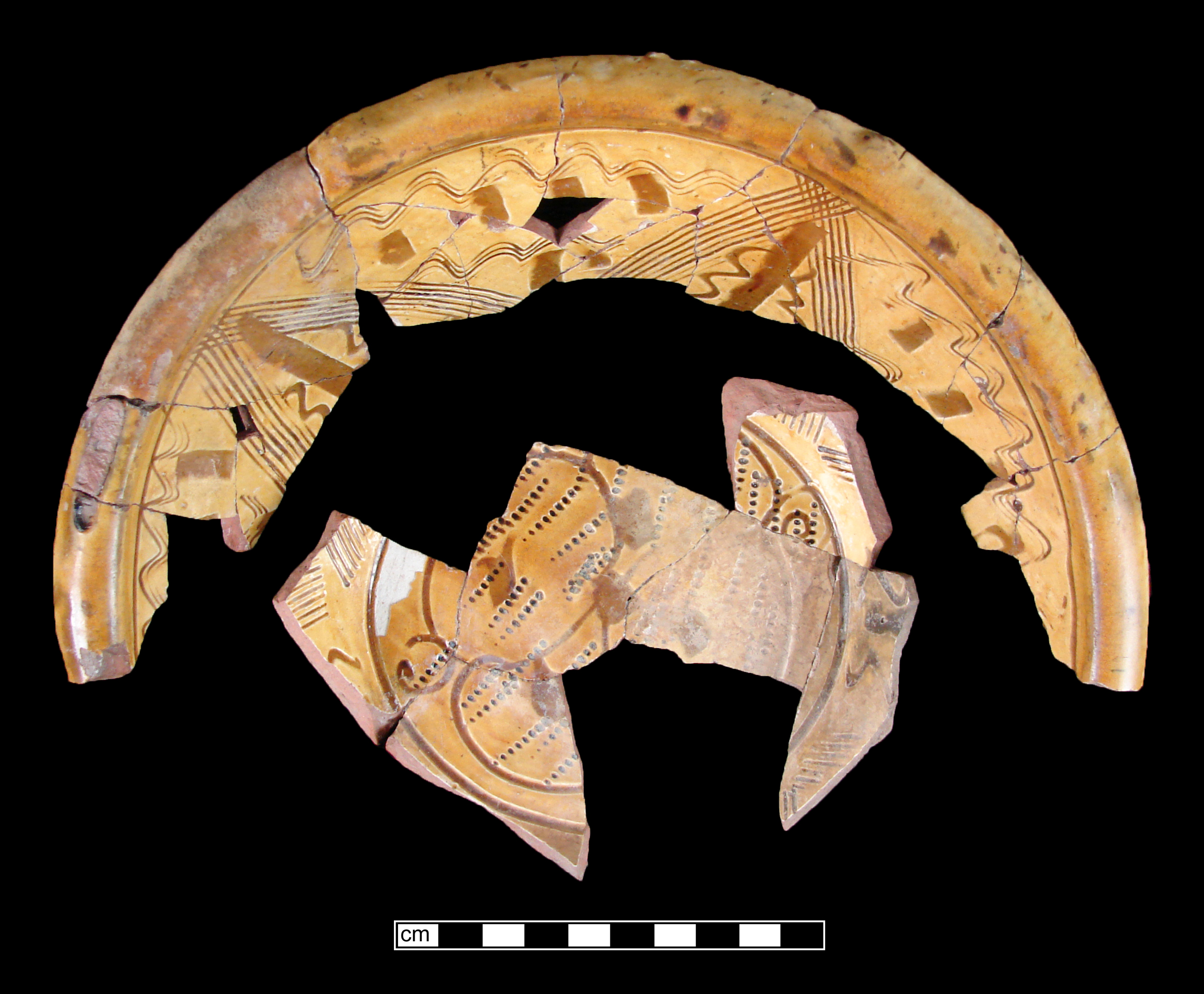 Image of North Devon Sgraffito fragment.